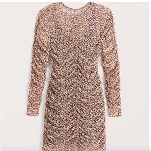 Abercrombie & Fitch Floral Ruched Dress